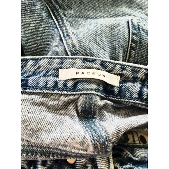 PACSUN Ripped Hi Rise Festival Jean Shorts - Picture 6 of 8